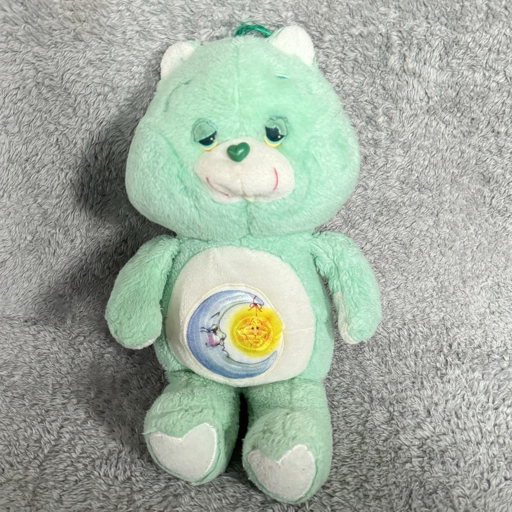 Kenner Care Bears Bedtime Bear 17" Plush Blue Stuffed Animal Moon Sun 1983 Toy
